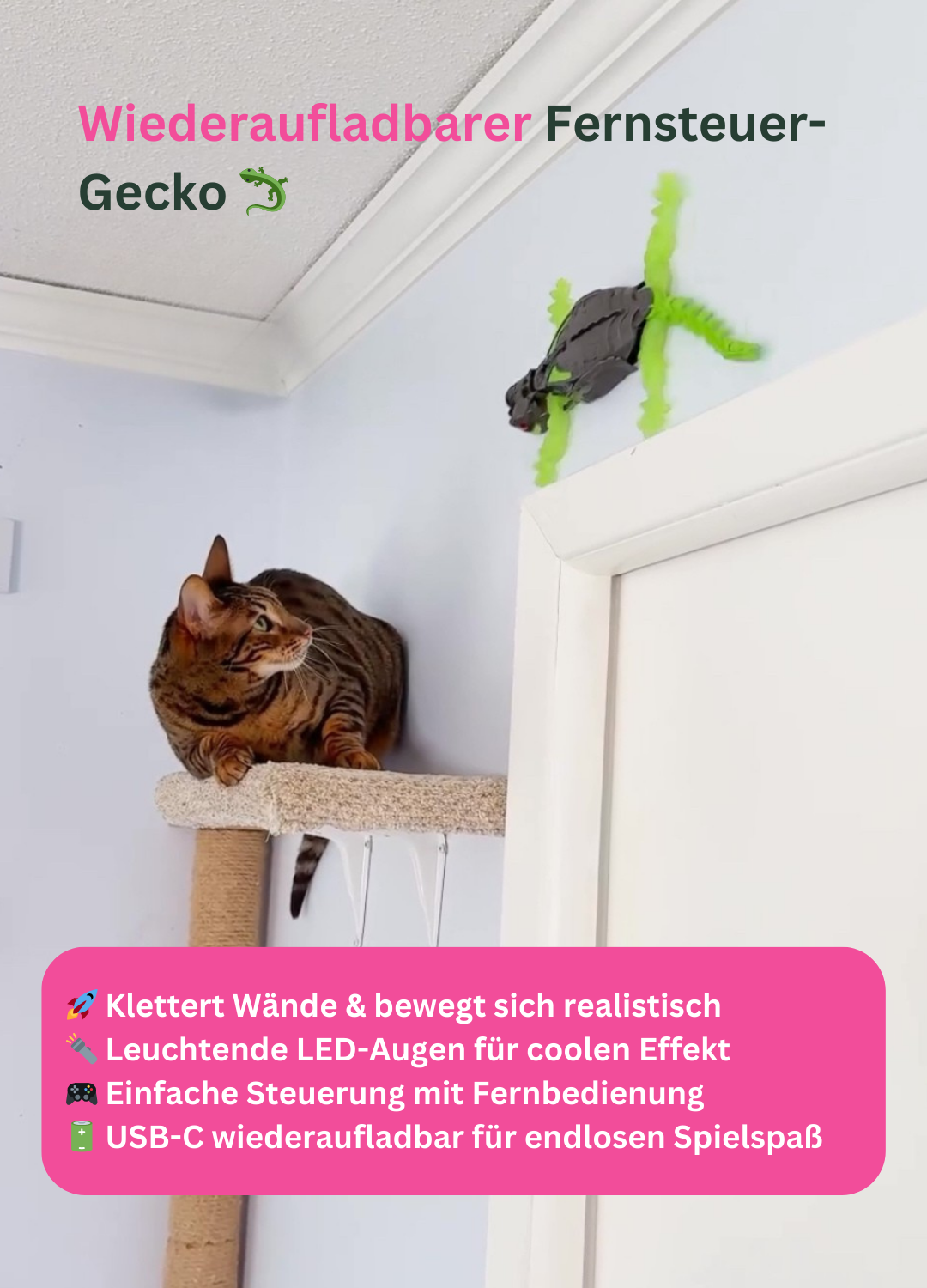Wiederaufladbarer Fernsteuer-Gecko
