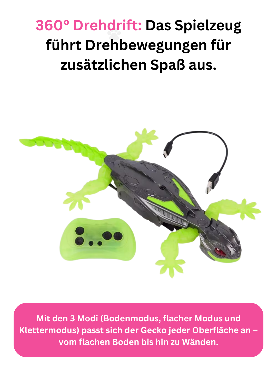 Wiederaufladbarer Fernsteuer-Gecko