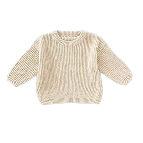 Handgestrickter personalisierter Strickpullover aus 100% Baumwolle | Babyliebling