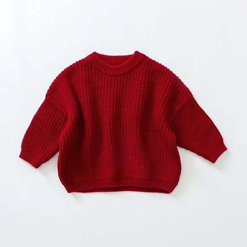 Handgestrickter personalisierter Strickpullover aus 100% Baumwolle | Babyliebling